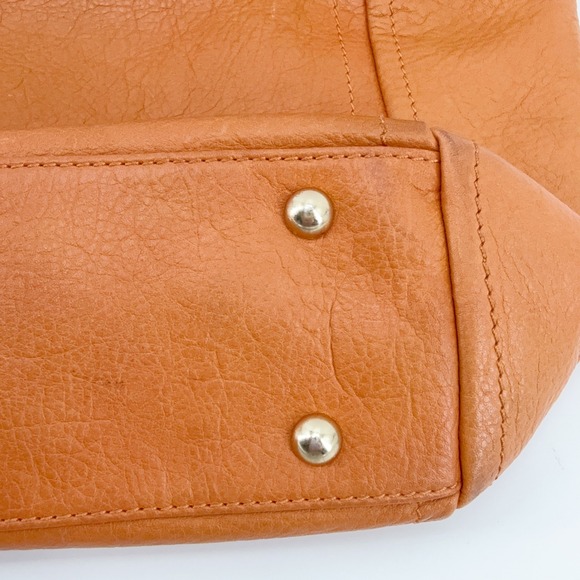 B. Makowsky Dunaway Glove Leather Tote Nutmeg Leather Hobo Shoulder Bag Gift - Picture 12 of 16